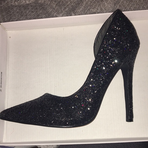 Sparkly Black Heels - Picture 4 of 4